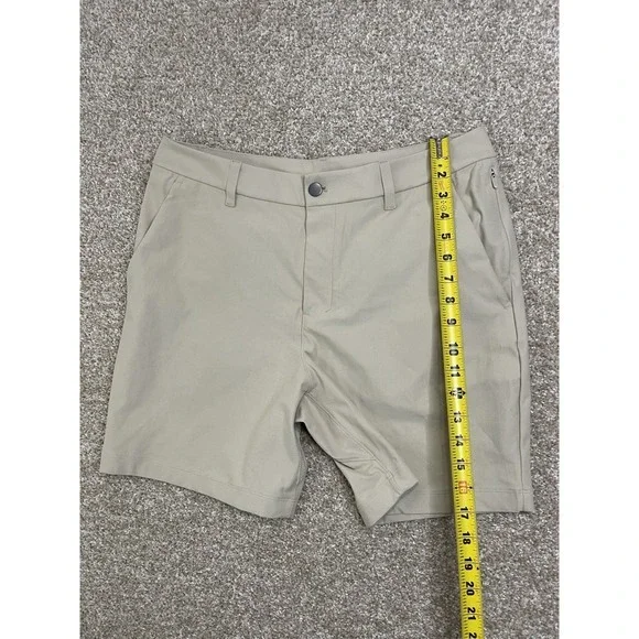 Lululemon Commission‎ Relaxed Fit Khaki Chino Shorts  Inseam Men's Size 32 - Picture 6 of 11